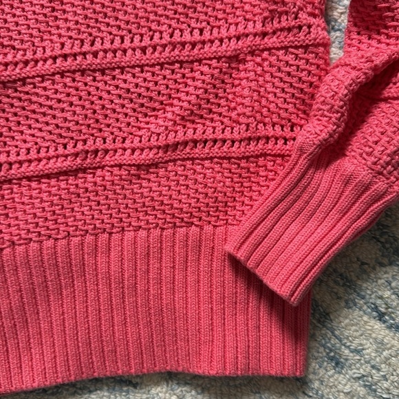 Tommy Bahama Channel Isle Cotton Spring Summer Sweater Size S/P Coral Pink - Picture 4 of 5